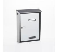 Cassetta postale S90 Silver Silmec singola per esterno formato rivista