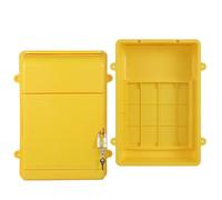 cassetta postale, Senza schienale, design con cavo, resistente e durevole, adatto a casa, scuola strada(Yellow)