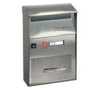 CASSETTA POSTALE SERIE EFFE T EVO IN ACCIAIO INOX PER ESTERNO CM. 22X11X32,5H