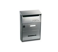 Alubox FTIXL Cassetta postale con tettuccio 220 x 110 x h325 mm Satinato