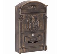 ARREGUI Residencia D-2151/B Cassetta Postale Individuale di Stile Classico in Alluminio, Dimensione M (DIN A4 e Riviste), Bronzo