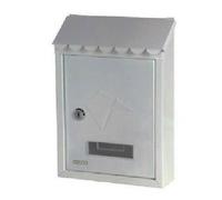 Cassetta postale in acciaio verniciato grigio con tetto STAMP