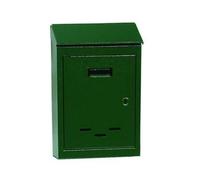 CASSETTA POSTALE TETTO E CHIAVE AD UNA LEVA VERDE n°2 cm.17x5x25h. per lettere