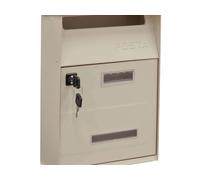 ARREGUI 2006/W Postale Individuale in Acciaio, Cassetta della Posta da Parete, Finestra di Visualizzazione, Bianco, Dimensione S (DIN A5) - 32,5 x 22 x 11 cm