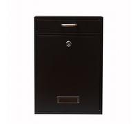 Cassetta postale verticale con chiusura a parete, sicura e sicura (grande), realizzata in acciaio zincato. Yulli