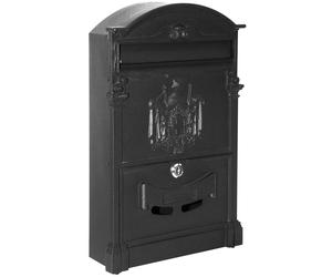 CASSETTA POSTALE VILLA ITALIA IN ALLUMINIO COLOR ANTRACITE L26xP9xH42 cm