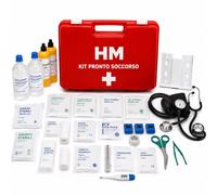 Cassetta Pronto Soccorso Aziende Allegato 1 DM 388/2003 | Kit Primo Soccorso Completo per Ufficio, Auto, Casa e Viaggio | Valigetta Medica Rigida, Marchio CE