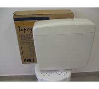 Cassetta risciacquamento WC OLI Topazio 2 pulsanti esterna zaino BIANCO bianca