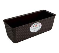 CASSETTA + RISERVA NATURAL STEFANPLAST - PP RATTAN MOKA CM 40X16 H.CM 13- 4 p...