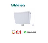 CASSETTA SCARICO ALTA IN PVC ALFA CON PULL E COPERCHIO BIANCO - CR 1041S