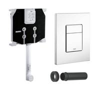 Cassetta Scarico Incasso WC Grohe + Placca Bianca Skate Cosmopolitan + Canotto