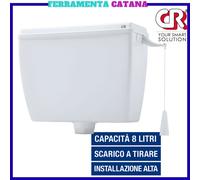 cassetta scarico per wc esterna alta con catenella vaschetta da bagno a zaino