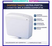 cassetta scarico per wc esterna risciacquo sciacquone vaschetta da bagno a zaino