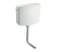 CASSETTA SCARICO WC ESTERNA A ZAINO IVORY OLI PLASTICA ABS BIANCA MONOTASTO