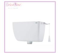 CASSETTA SCARICO WC ESTERNA ALTA CON CATENELLA LT.9 BIANCA CABRIO C.R. 1046