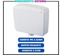 cassetta scarico wc esterna bagno completa sciacquone vaschetta doppio pulsante