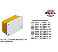 CASSETTA SCATOLA DI DERIVAZIONE INCASSO CON COPERCHIO BTICINO VARIE MUSURE DISP.