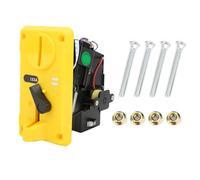 Cassetta selettore di monete comparativo con luce a LED e coperchio ribaltabile, accettatore di monete CPU per macchine da gioco, distributore automatico di acqua per divertimento (Gialla)