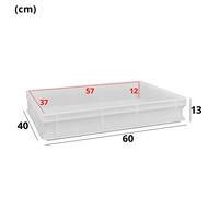 Cassetta Service Piena Sovrapponibile con Coperchio 60x40/40x30 Altezze Varie