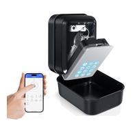 Cassetta Sicurezza Chiavi, Cassetta Portachiavi Bluetooth, Elettronica Cassaforte per Chiavi con Codice App mobile e codice PIN Self Check in per Airbnb, Uffici, Case, Garage e Visitatori