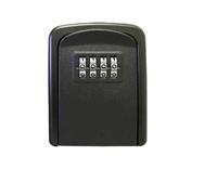 Cassetta Sicurezza, Mini Key Lock Box da parete in lega Safe Organizer con combinazione a 4 cifre, custodia di sicurezza for interni ed esterni(Noir)
