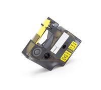 Cassetta sostituisce Dymo 18056 12mm nero-giallo
