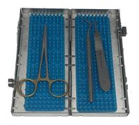 Cassetta Sterilizzazione per Strumenti Impianti Dentali - Piccola, Colore Blu