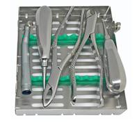 Cassetta Sterilizzazione Strumenti Dentali 10 Posti, Coperchio Amovibile, H 4 cm