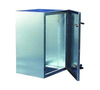 Cassetta tenuta stagna per contatore gas in lamiera zincata cass.cont.gas stagna zinc.h70 l40 p25