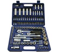 CASSETTA VALIGETTA KIT SET 108 CHIAVI CHIAVE A CRICCHETTO BUSSOLA PORTAUTENSILI