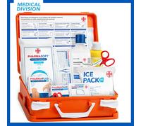 AIESI® Cassetta medica di pronto soccorso con ALLEGATO 2 per aziende meno 3 dipendenti, Conforme DM388/DL81, Made in Italy