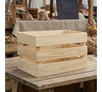 Cassetta Vintage in Legno Ecologico Cassetta Legno a Doghe Robusto per Cucina