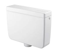 Cassetta WC a Zaino con 1 Pulsante 44,5x14x36 cm Forlani Pratika Bianca
