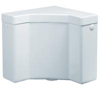 Cassetta WC Angolare a Zaino 1 Pulsante 31x22x31 cm Forlani Angolo Bianca