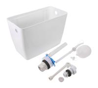 Cassetta Wc da Parete, Valvola di Riempimento e Galleggiante | Kit Completo con Accessori Hardware Inclusi, per Bagni Pubblici e Lavori di Ristrutturazione