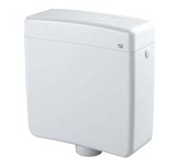 Cassetta WC di scarico con doppio pulsante bianco Bianco