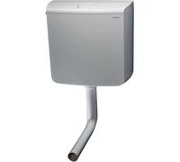 Cassetta WC di scarico Geberit con tasto stop in plastica bianco Bianco