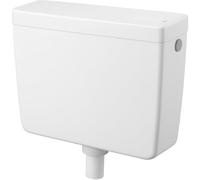 Cassetta WC Esterna a Zaino 6/9 Litri Regolabile Start/Stop - Bianco - ABS Anti-Invecchiamento, Attacco Destro/Sinistro, Scarico Completo + Kit Fissaggio.
