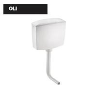 CASSETTA WC OLI OLIVER Mod SMERALDO ZAINO ESTERNA BASSA 2 TASTI COMPLETA