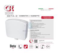 CASSETTA ZAINO BETA NUOVA BIANCA 8 LITRI SLIM ULTRA PIATTA START STOP COMPLETA