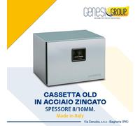 CASSETTA ZINCATA PORTA ATTREZZI PER AUTOCARRO CAMION FURGONE TRATTORE 40X30X30
