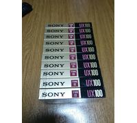cassette audio audiocassetta. sony ux 100 10 pieces