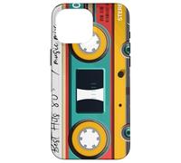 Cassette audio musica retrò anno 1980-80s mix best of Custodia per iPhone 16 Pro Max