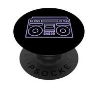 Cassette Audio Tape 80s Retro Music Old Mix Pencil PopSockets PopGrip Adesivo