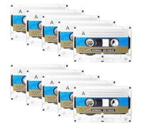 Cassette audio vuote, 10 cassette audio a basso rumore, 60 minuti, cassetta musicale a basso rumore, audio cassette empty cassette, cassette musicali vuote per conferenze, seminari scatti quotidiani