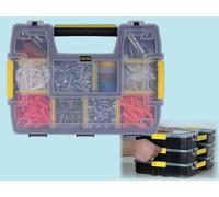 CASSETTE CASSETTA VALIGETTA ORGANIZER PORTA MINUTERIE IMPILABILE CM.29X21X6