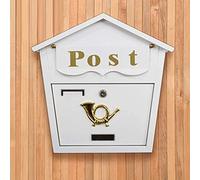 Cassette della posta Posta elettronica, resistente agli agenti atmosferici Fuori Postbox, a parete Box Villa Mailbox Letter Box Outdoor Mailbox di voto elettorale Garden negozio di arredamento di sicu