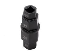 Cassette e pignoni 1 pz 17 19 22 24 mm per moto ruota anteriore posteriore mandrino esagonale strumento di rimozione asse adatto per Honda adatto per Kawasaki Cassette pignoni e ruote libere per bicic