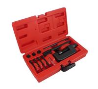 Cassette e pignoni 13 pezzi Set di rivettatrici a maglie divise Kit di riparazione rivettatura per motociclette Robusto Kit di rottura catena di trasmissione a camme Cassette pignoni e ruote libere pe