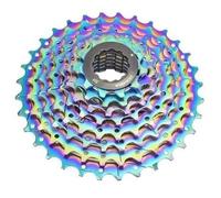 Cassette e pignoni Cassette pignoni e ruote libere Adatto per bici da strada VG Sports di tutte le dimensioni, 8, 9, 10, 11 velocità, ruota libera, cassetta pignoni 11-25T/28T/32T/36T.(8s 32t rainbow)